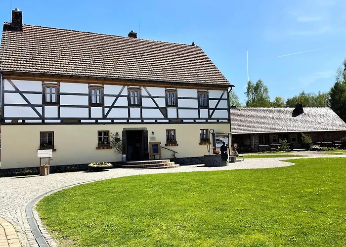 公寓 Ferienhaeuser Krabat-muehle Schwarzkollm Koselbruch