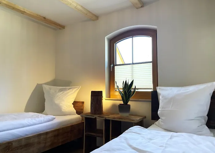 公寓 Ferienhaeuser Krabat-muehle Schwarzkollm *