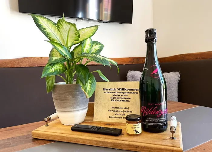 公寓 Ferienhaeuser Krabat-muehle Schwarzkollm *