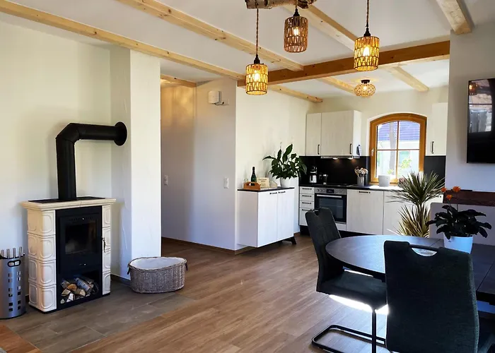 公寓 Ferienhaeuser Krabat-muehle Schwarzkollm *